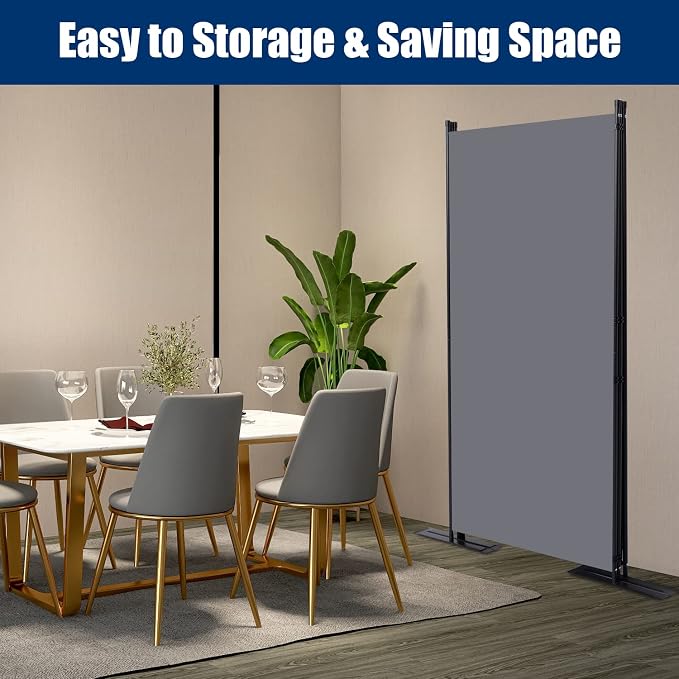 Room Divider 3 Panel-102''Wide, 6FT Room Dividers and Folding Privacy Screen | - Image 5