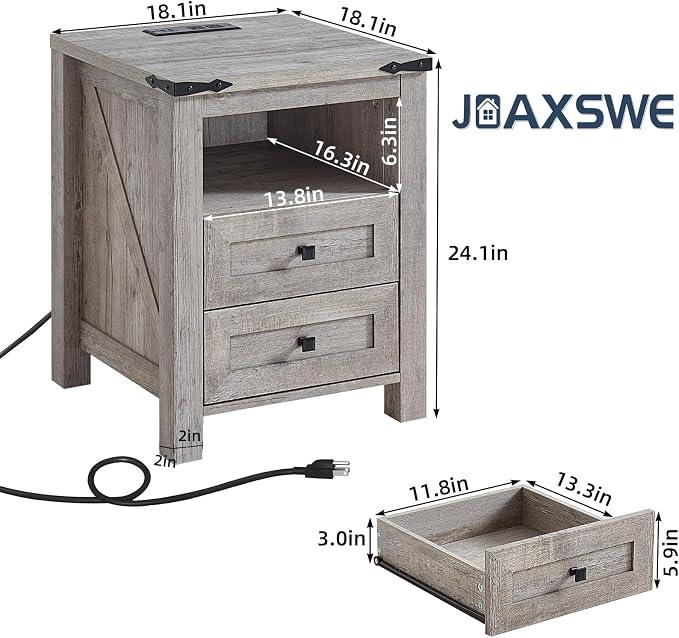 Joaxswe Nightstands Set of 2 - Image 3