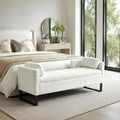 64" King Size End of Bed Storage Bench by Aortzio
