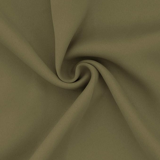 Easy-Going Thermal Grommet Blackout Curtains, 2 Panels 52x46 in, Khaki | - Image 6