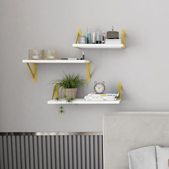 YGEOMER 4 Different Sizes Floating Shelves - Image 6