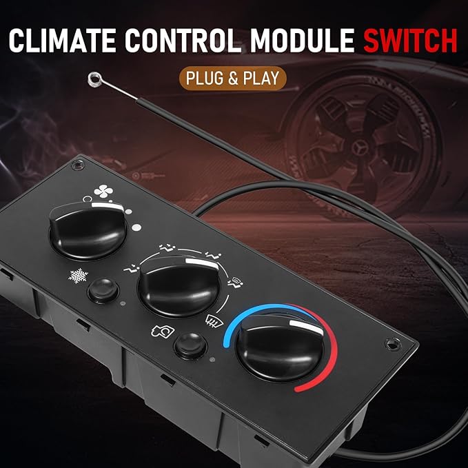 Front Climate Control Module 599-5511 Heavy Duty AC Control Panel Compatible with 2002-2006 Kenworth W900 T800 T600A C500 T300