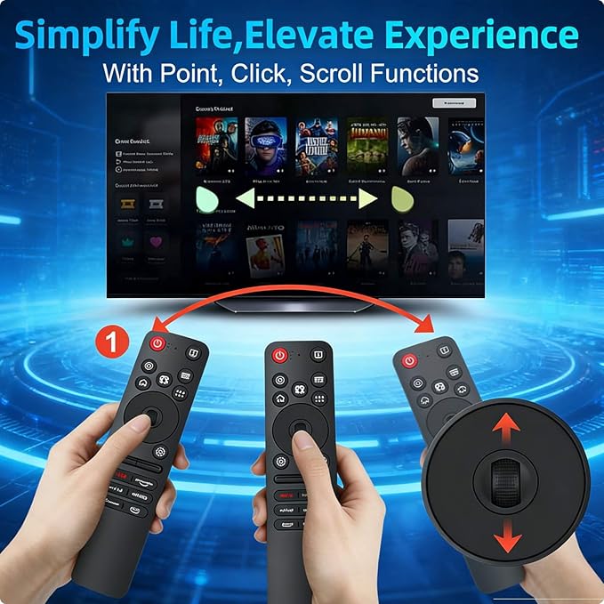 Universal Magic Remote Compatible with LG TV Remote replacment, LG Magic Remote MR25GN 2025 Includes AI, Pointer, Alexa Voice