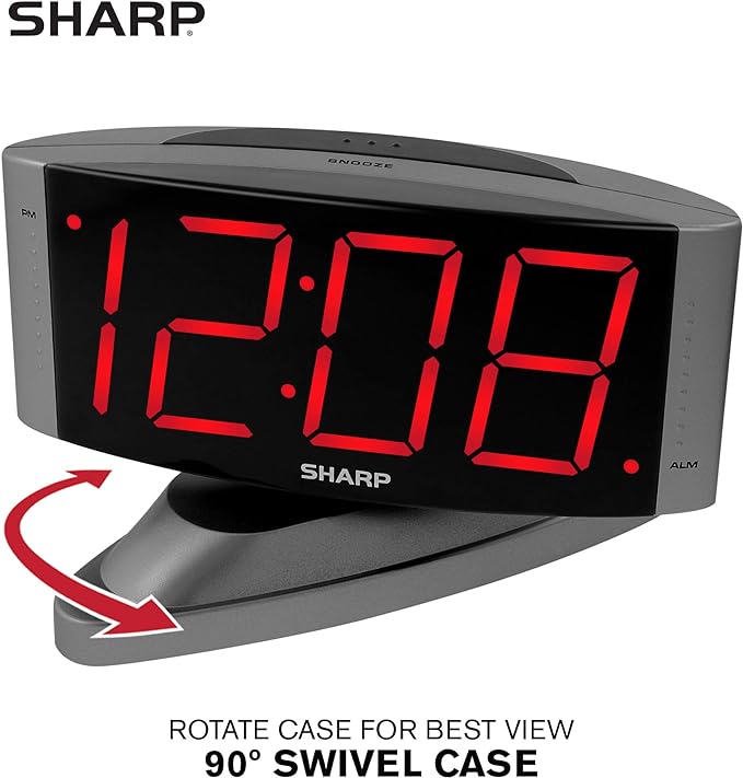 Sharp Outlet-Powered Alarm Clock - Image 3