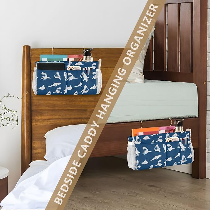 Sharks tag8 Bedside Caddy Storage Bag Bedside Organizer - Image 7