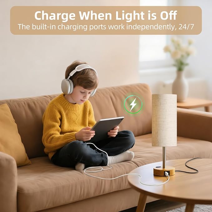 2-Pack Table Lamps, High-Sensitivity Touch, 3-Level Dimmable Bedside Lamp - Image 6