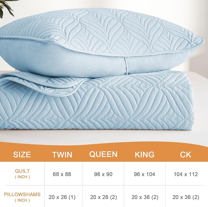 Whale Flotilla Extra Soft King Quilt Bedding Set, Lightweight Bedspreads | - Image 4