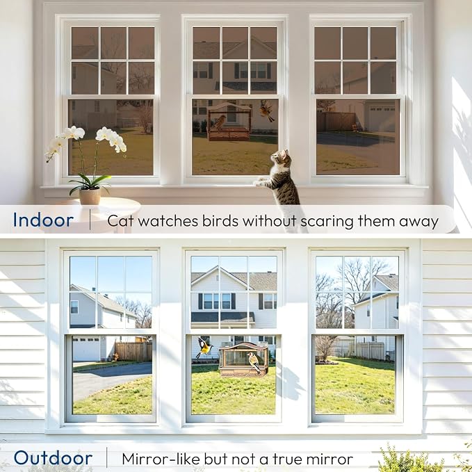 rabbitgoo Window Privacy Film One Way, 35.4" x 78.7", Heat Sun Blocking Anti UV - Image 9