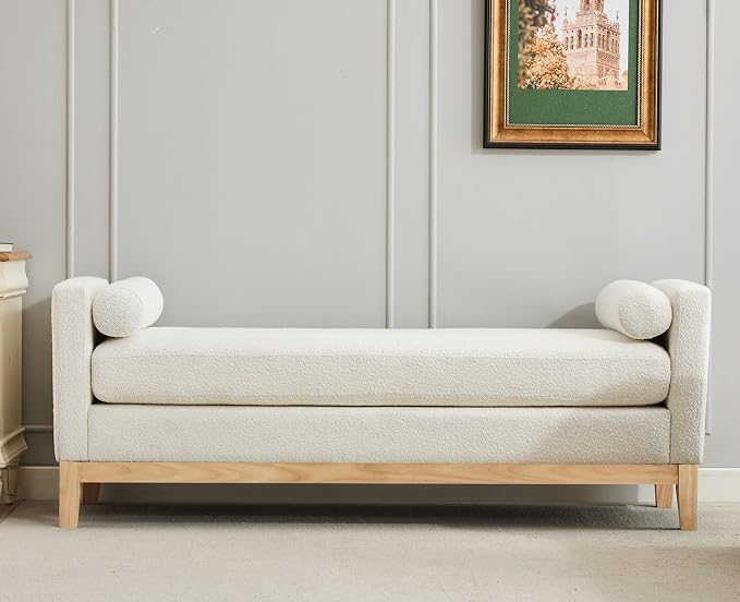 KEIKI Oversize Boucle Bench Ottoman by KEIKI