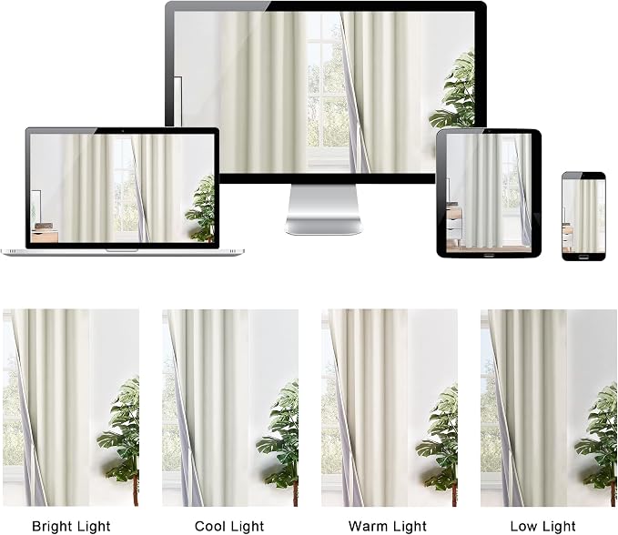 XWZO 100% Blackout Window Curtains - Image 8