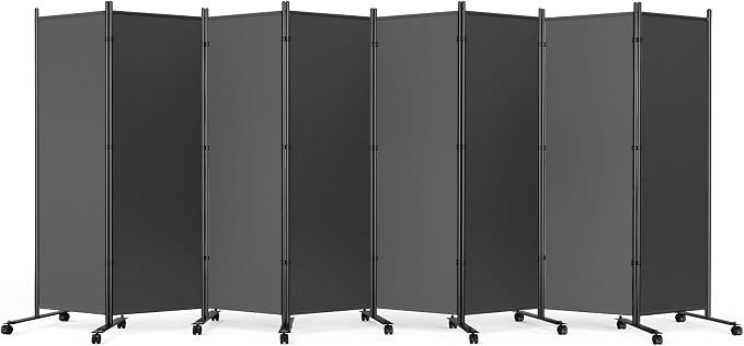 SUNALLY Room Divider Privacy Screens, 8 Panels Dividers - Image 8
