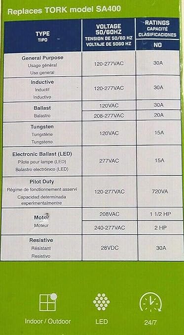 EWZ Series Multipurpose Control Astronomic 7 Day Time Switch, 120-277 VAC Input Supply, 1 Channel, DPST Output Dry Contact