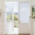 RYB HOME 100% Blackout Door Curtains, French Door Window Cover, Pure White | by RYBHOME
