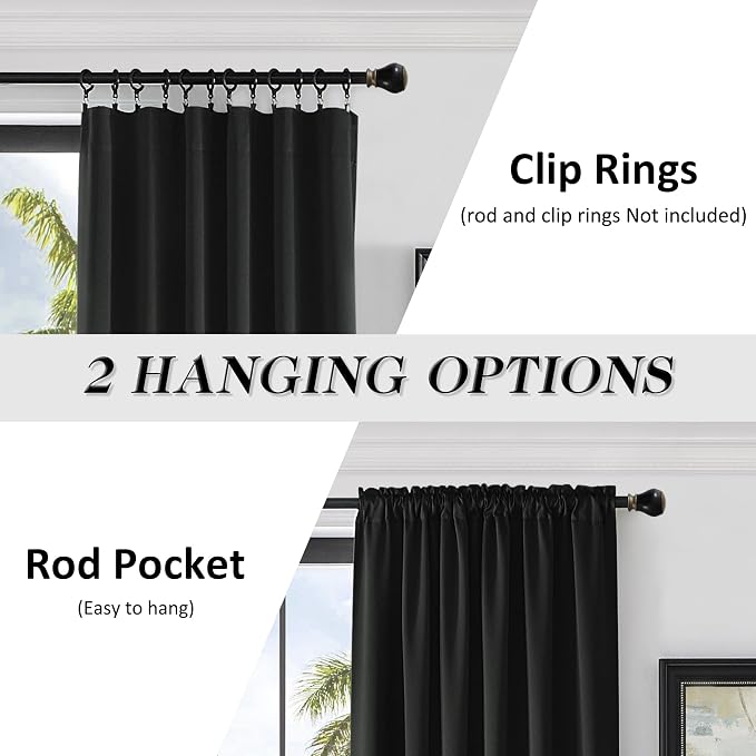99% Blackout Thermal Insulating Window Curtain Panels - Image 4