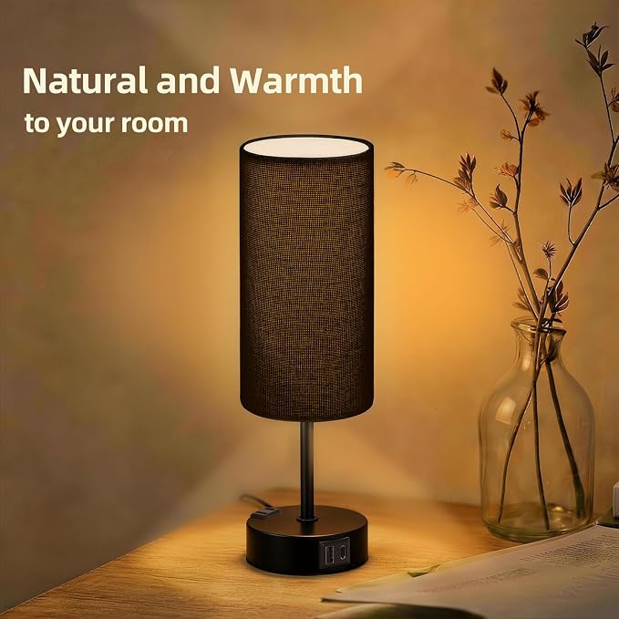 Table Lamp for Nightstand, High-Sensitivity Touch, 3-Level Dimmable Bedside Lamp - Image 7