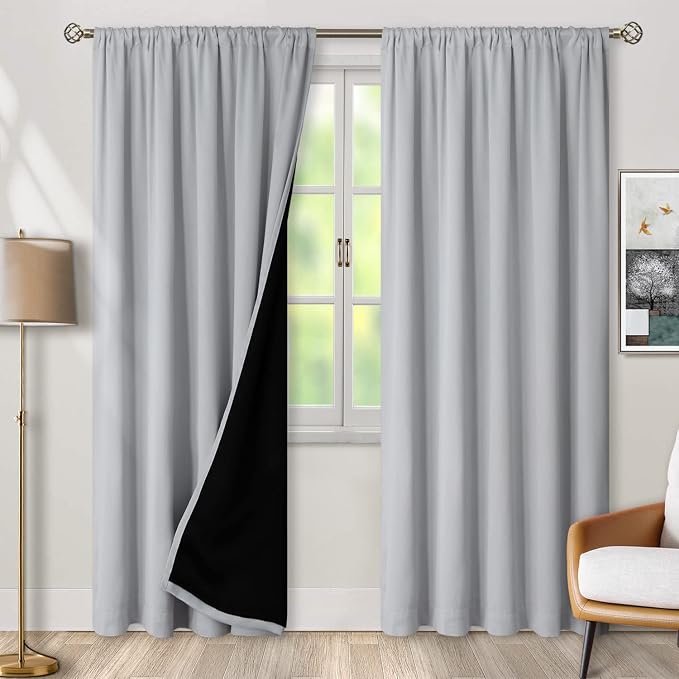 BGment 100% Blackout 80 Inch Curtains - Image 2