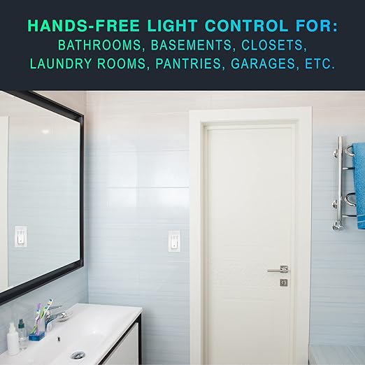 EverElectrix 4 Pack Motion Sensor Light Switch, Indoor Occupancy & Vacancy Sensor with Neutral Wire Required, Single Pole only, Adjustable Timer & Sensitivity, Title 24 Compliant, UL Certified, White