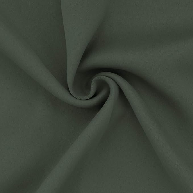 Easy-Going Thermal Grommet Blackout Curtains, 2 Panels 52x84 in | Greyish Green - Image 6