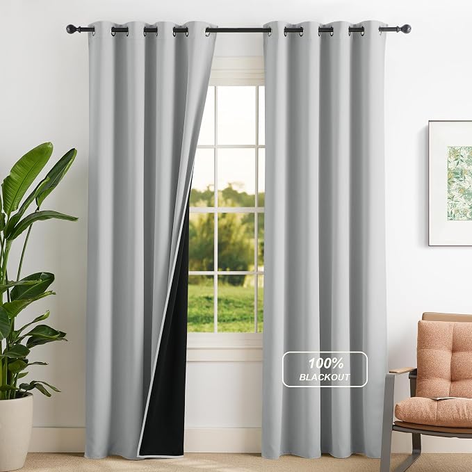 NICETOWN Plylux Blackout Curtains Thermal Insulated Window Treatment Panels by NICETOWN