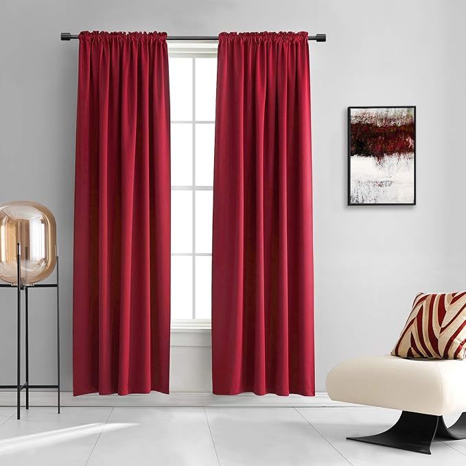 84 inche Length Curtain Panels by DONREN