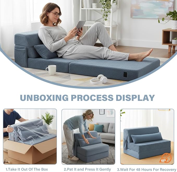 Convertible Folding Sofa Bed Single Size - Image 9