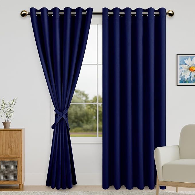 DWCN Grommet Blackout Curtains for Bedroom Thermal Insulated & Room Darkening by DWCN