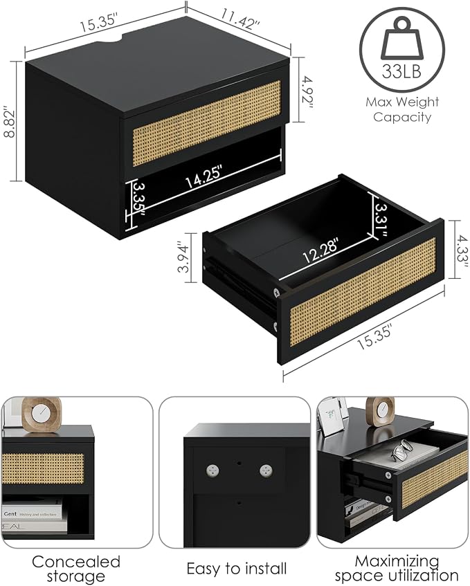 Modern Floating Nightstand - Image 2