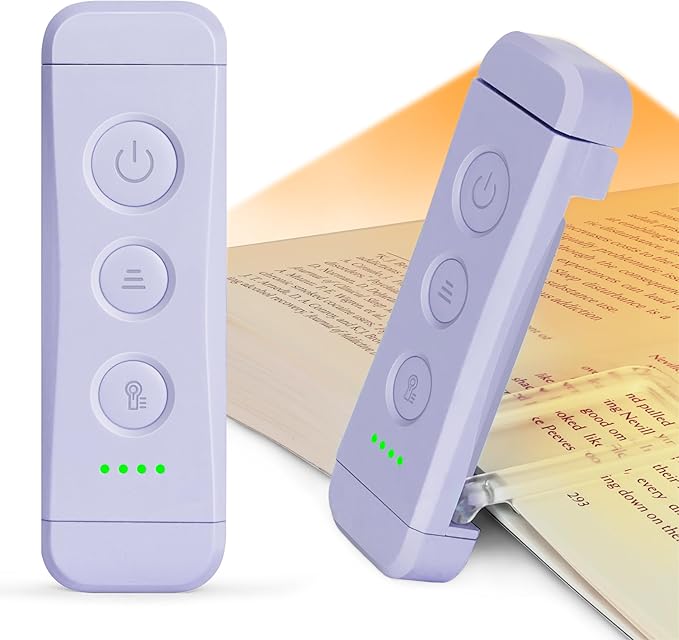 Glocusent USB Rechargeable Book Light, Portable Clip-on LED Reading Light | 3 by GLOCUSENT
