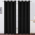 Blackout Curtains 66 x 84 inch/Black Curtains Set of 2 Panels/Thermal Insulated by Lemomo