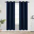 COSVIYA Grommet Room Darkening Navy Blue Curtains 72 inch Long by COSVIYA