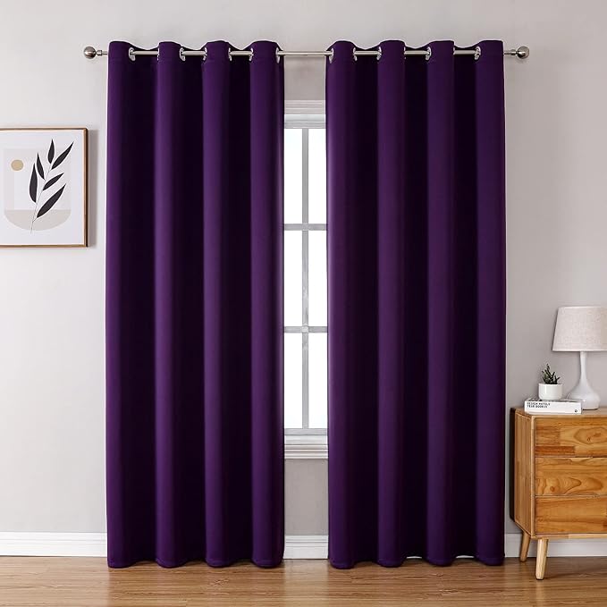 ChrisDowa Blackout Curtains for Bedroom and Living Room 120 Inches Long | 2 by ChrisDowa
