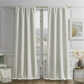 Joydeco Velvet Blackout Curtains Black Out Curtain 90 Inch Drapes | by JOYDECO