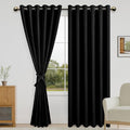 DWCN Black Blackout Curtains for Bedroom by DWCN