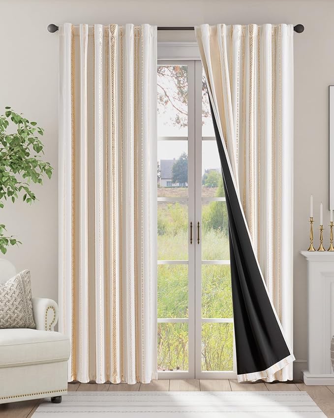 jinchan Boho Blackout Curtains 84 Inches Long - Image 2
