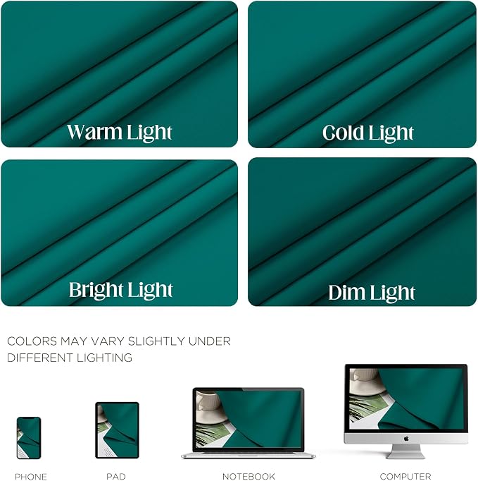 CUCRAF Custom Turquoise Blackout Curtains 1 Panel Set, Thermal Insulated - Image 4