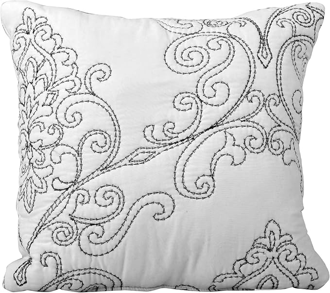Home Soft Things Damask 4 Piece Bedspread Set, Scalloped Edge Reversible Quilt - Image 4