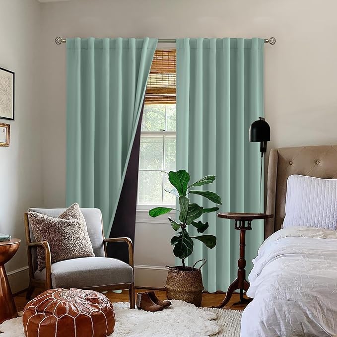 BGment Blackout Curtains with Thermal Insulation Liner Curtains 84 Inches Long - Image 9