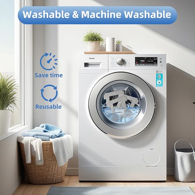EOVWAEO 16 Pack Mopping Pads for ECOVACS Winbot W2 PRO Omni / W2 PRO / W2 / W1 PRO / W1 Window Cleaning Robot, Washable Microfiber Mop Pad Window Cleaning Replacement Accessories