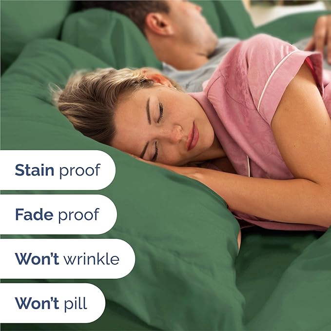 Cal King 6 Piece Sheet Set - Cooling, Comfy & Breathable - Hotel Luxury Bedding, Includes Fitted Sheet for Women, Men, Kids & Teens - 1 Flat, 1 Fitted Sheet, 4 Pillowcases with Deep Pockets - Emerald