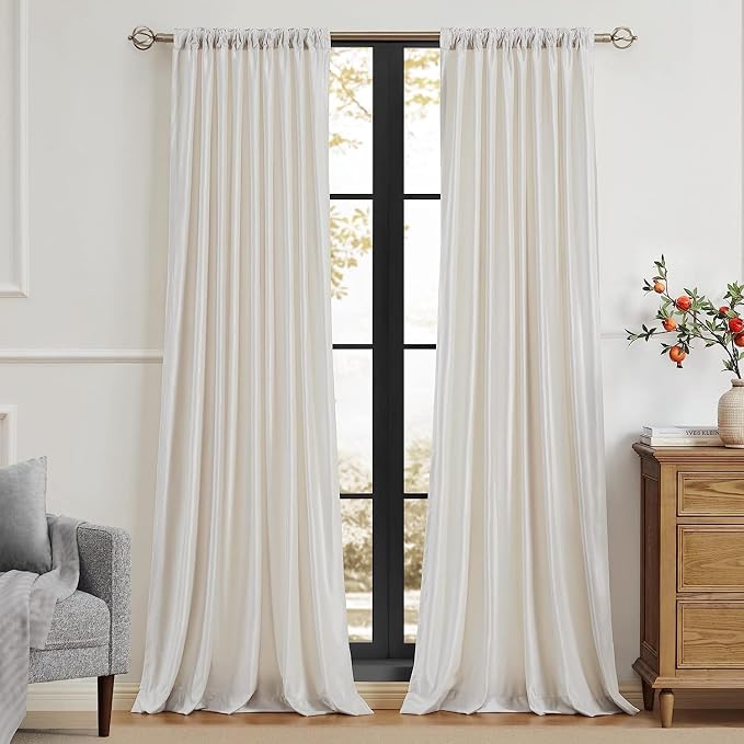 PRIMROSE Cream Ivory Curtains 120 inch - Image 3