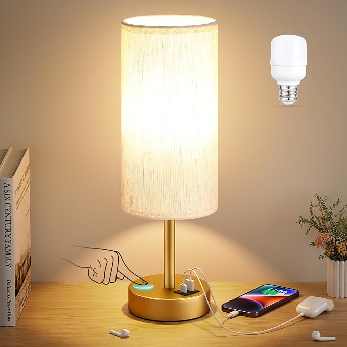 Dicoool Bedside Table Lamp for Bedroom - Image 6