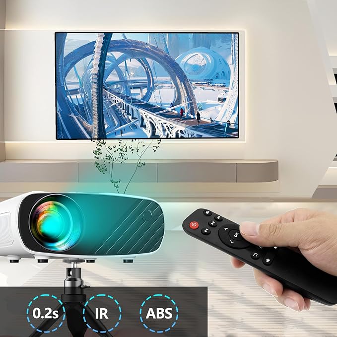 HODSEUKIN Replacement Remote for Mini Projector,Compatible with ELEPHAS BL128 Portable Projector.