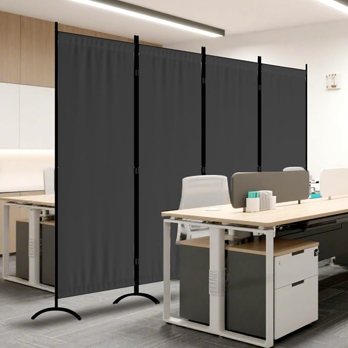 Room Divider 4 Panel Folding Screen Portable Wall - Image 7