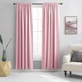 Pink Blackout Curtains for Girls by DONREN
