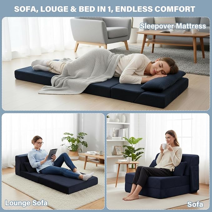 Convertible Folding Sofa Bed Single Size - Image 4