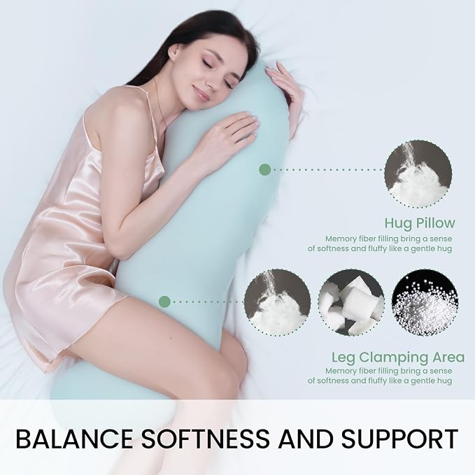 Body Pillows for Adults, Full Body Pillow for Side Sleepers, Long Body Pillow - Image 4