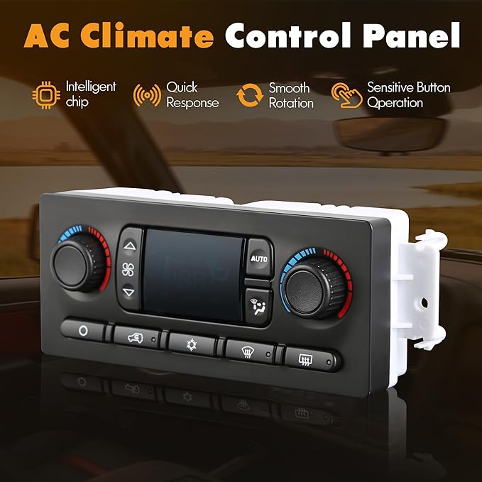 599-009 Climate Control Module A/C Heater Air Conditioning Panel Compatible with 2003-2007 Chevy Silverado GMC Sierra 1500 2500 3500 Suburban Avalanche Tahoe Yukon XL Hummer H2 Cadillac Escalade