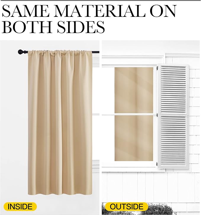 NICETOWN Room Darkening Curtains - Image 4