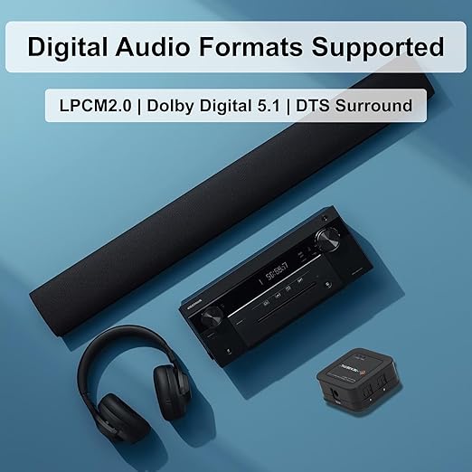J-Tech Digital 1x3 Optical Audio Splitter, 1 in 3 Out Toslink SPDIF Digital Audio Splitter for TV, Soundbar, Home Theater, Digital Audio 5.1 LPCM2.0, Plug and Play [JTD-SP0103]