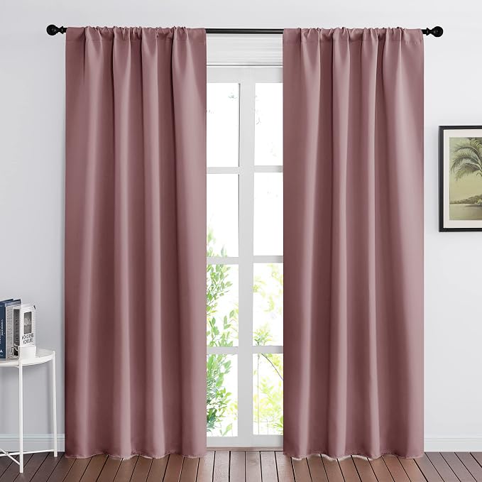RYB HOME Blackout Curtains for Bedroom Living Dining Room 84 inches Long | by RYBHOME